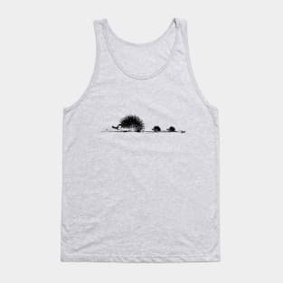 Black ink hedgehog mum Tank Top